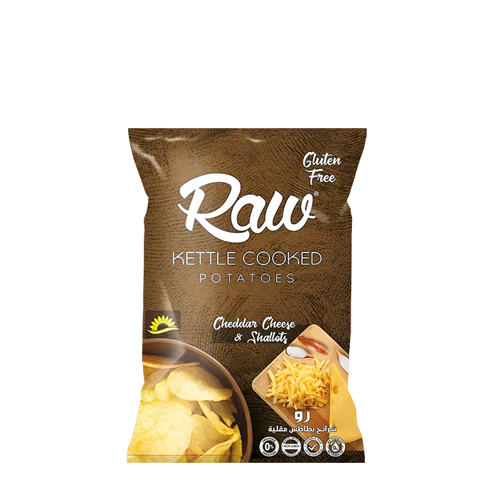 Snacks Raw Kettle Cheddar & Shallots 90g